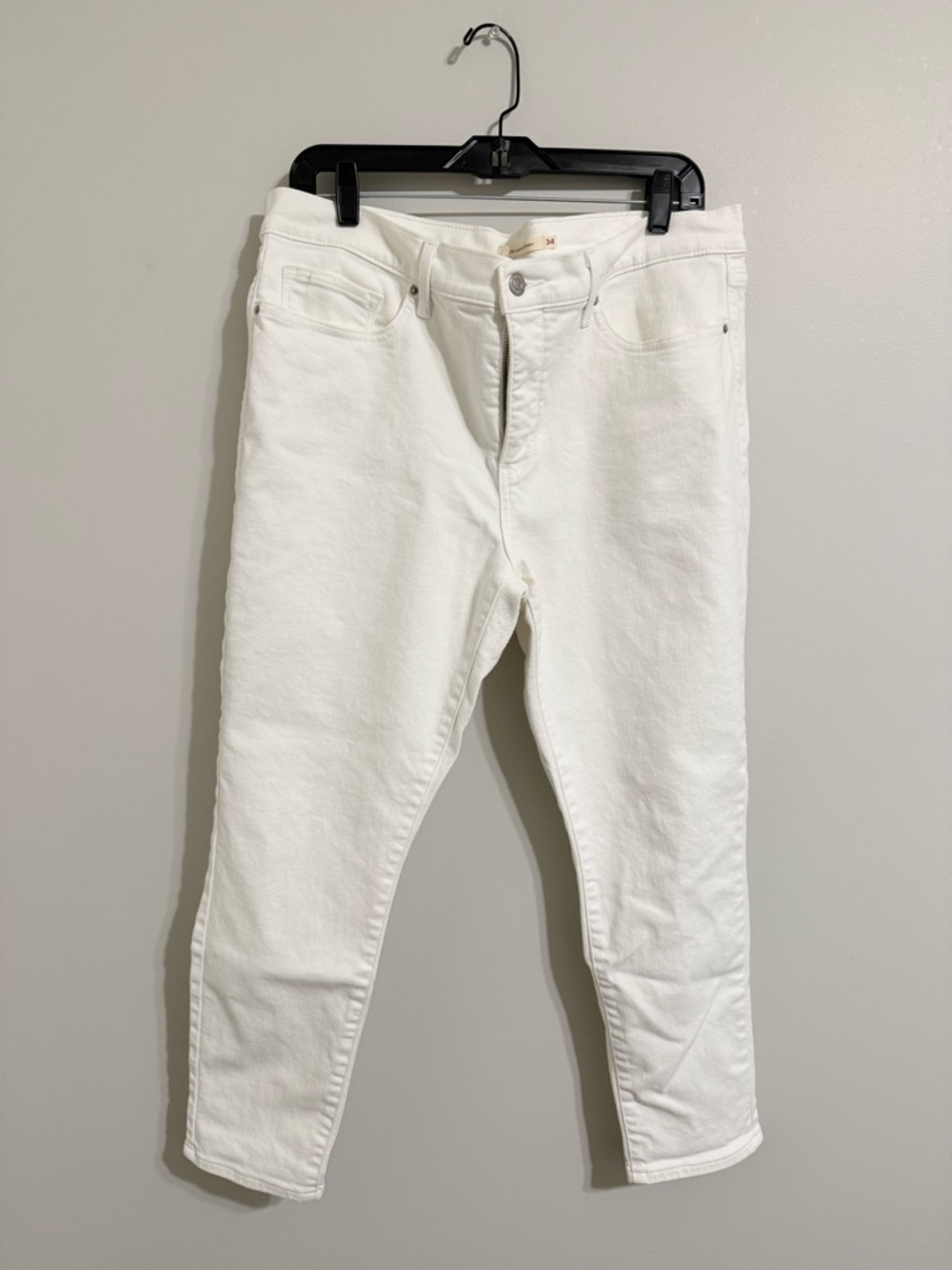 Levi's White Slim High-Rise Jeans